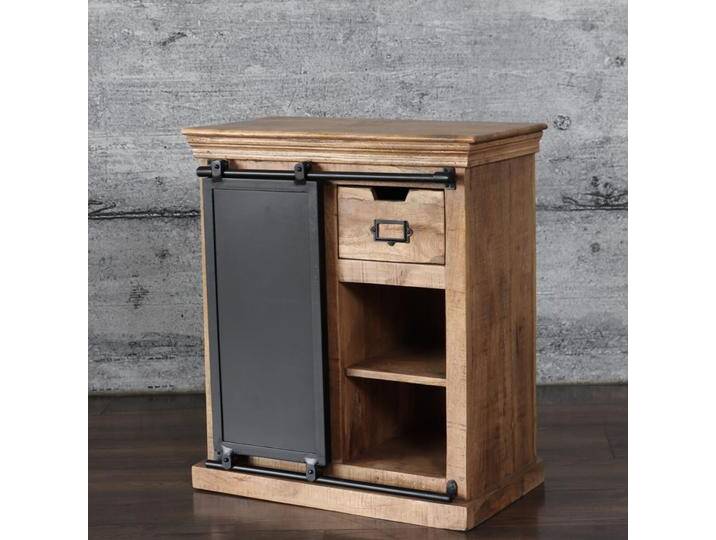 Kommode Industrial klein SELCE massiv edles Mangoholz 85x75cm Sideboard von Baario