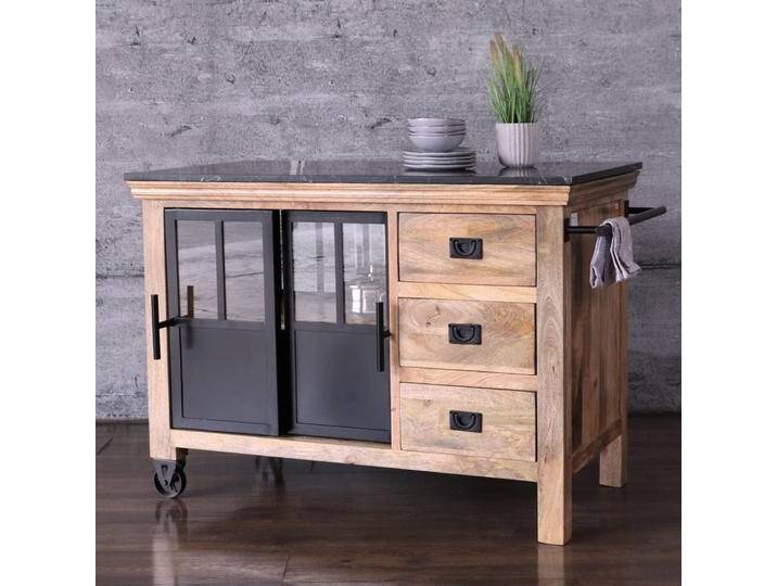 Kücheninsel HOXT Industrial Style massiv Mangoholz & Eisen Küchenblock Kücheninsel HOXT Industrial Style massiv Mangoholz & Eisen Küchenblock von Baario