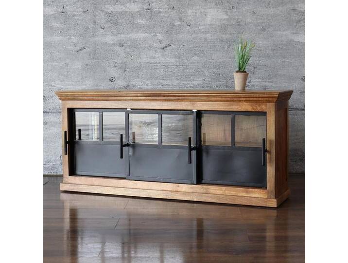 Lowboard Industrial HOXT 160cm TV-Board massiv Mangoholz & Eisen Kommode von Baario