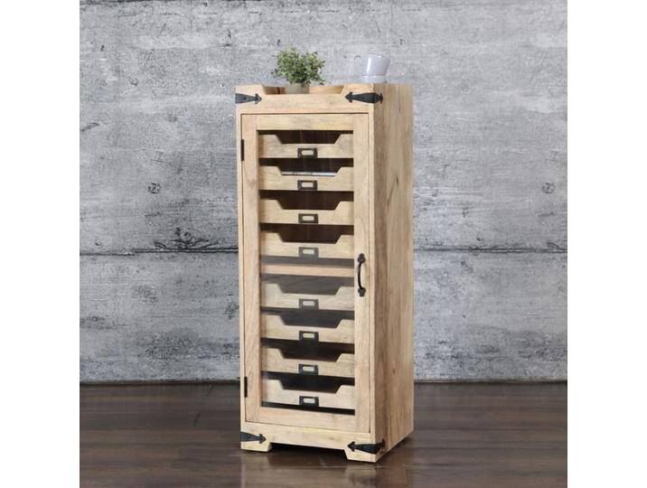 Schubladenkommode URED massiv Mangoholz Organizer Vintage Apotheker von Baario