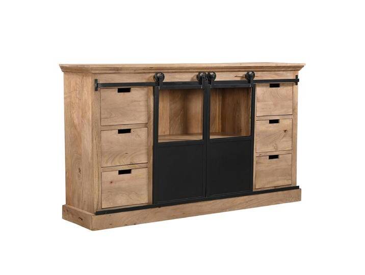 Sideboard Massivholz STUPORE Industrial Style Anrichte Mangoholz & Eisen Sideboard Massivholz STUPORE Industrial Style Anrichte Mangoholz & Eisen von Baario