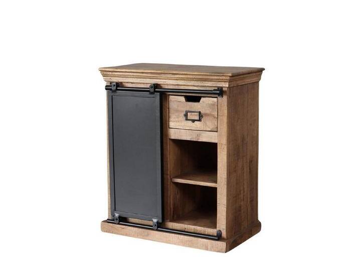 baario Kommode Kommode SELCE Industrial klein, massiv edles Mangoholz Sideboard Design Schiebetüre, braun baario Kommode Kommode SELCE Industrial klein, massiv edles Mangoholz Sideboard Design Schiebetüre, braun von Baario