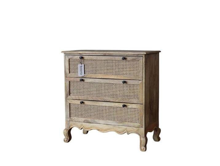 baario Kommode Kommode WIENER Geflecht, Sideboard Massivholz Antik Design Schnitzerei, braun baario Kommode Kommode WIENER Geflecht, Sideboard Massivholz Antik Design Schnitzerei, braun von Baario