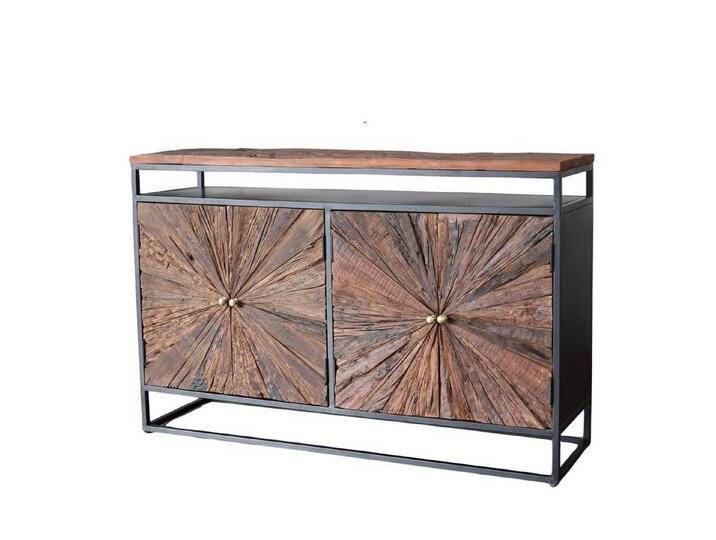 baario Sideboard Sideboard MERID Altholz, Metall recyceltes Altholz Treibholz Design Handarbeit, braun baario Sideboard Sideboard MERID Altholz, Metall recyceltes Altholz Treibholz Design Handarbeit, braun von Baario