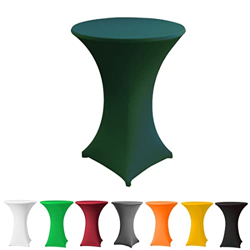 Babat Stehtischhusse Stretch Premium Qualität in Farbe jägergrün und Durchmesser 70-75 für Bistrotisch/Stehtisch von Babat