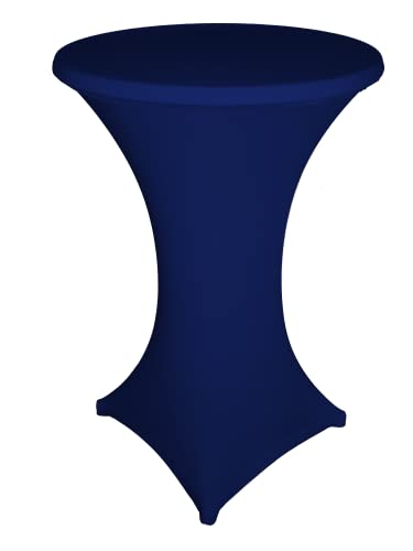 Babat Stehtischhusse Stretch in Farbe dunkelblau und Durchmesser 60-65 für Bistrotisch/Stehtisch von Babat