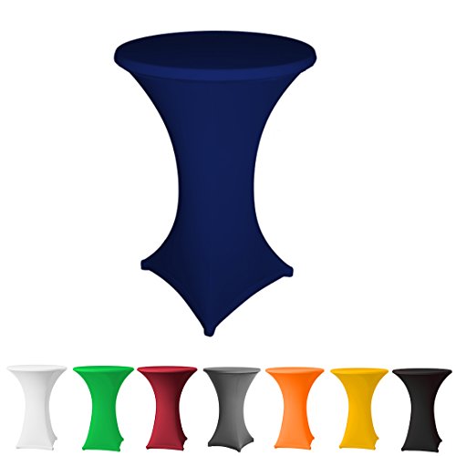 Babat Stehtischhusse Stretch in Farbe dunkelblau und Durchmesser 70-75 für Bistrotisch/Stehtisch von Babat