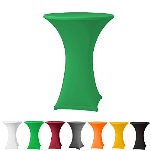 Babat Stehtischhusse Stretch in Farbe grün und Durchmesser 80-85 für Bistrotisch/Stehtisch von Babat