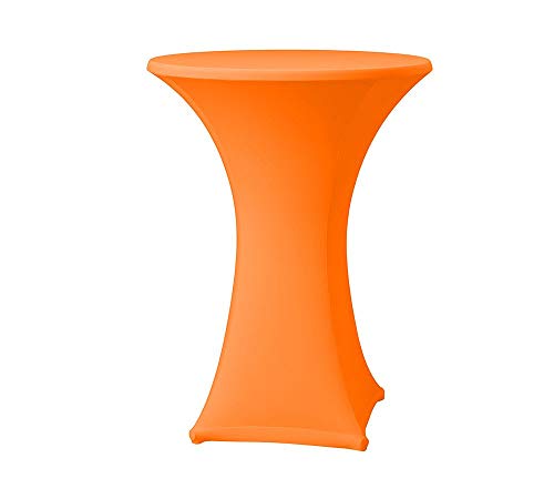 Babat Stehtischhusse Stretch in Farbe orange und Durchmesser 60-65 für Bistrotisch/Stehtisch von Babat