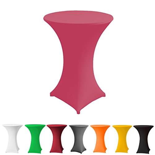 Babat Stehtischhusse Stretch in Farbe pink und Durchmesser 70-75 für Bistrotisch/Stehtisch von Babat