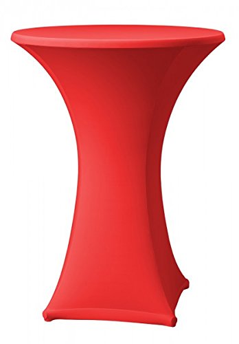 Babat Stehtischhusse Stretch in Farbe rot und Durchmesser 60-65 für Bistrotisch/Stehtisch von Babat