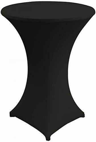Babat Stehtischhusse Stretch in Farbe schwarz und Durchmesser 60-65 für Bistrotisch/Stehtisch von Babat