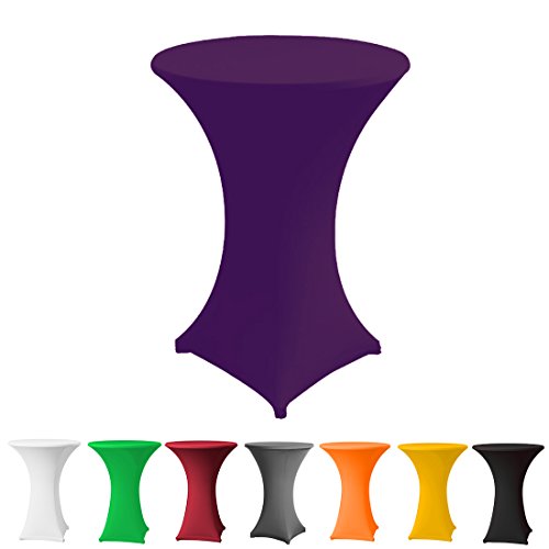 Babat Stehtischhusse Stretch in Farbe violett und Durchmesser 70-75 für Bistrotisch/Stehtisch von Babat