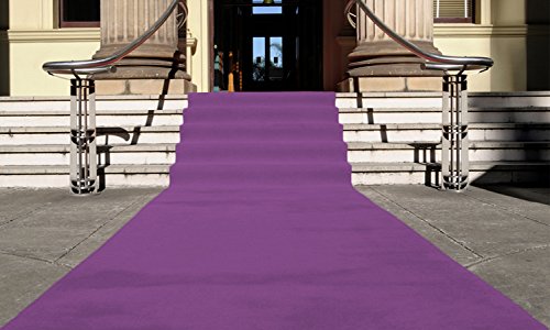 Lila Eventteppich VIP Carpet Läufer Teppich Empfangsteppich in Breite 1 m und Länge 10 m von Babat