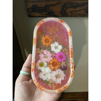 Rosa Blumen Rolltablett Rosa Blumen Rolltablett von BabedGoods