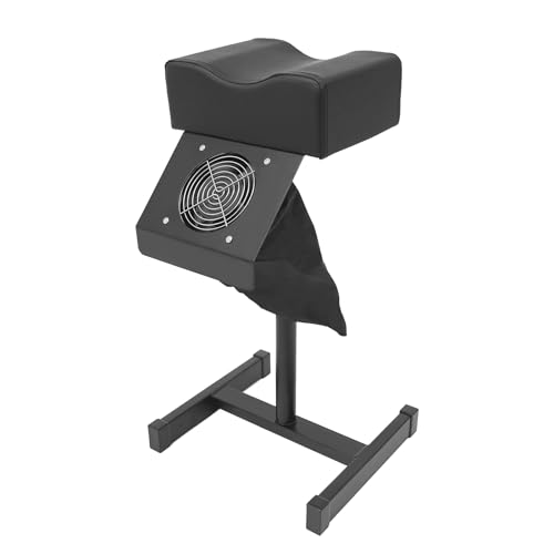 220V Mobile Pediküre Stuhl 22W Fußpflegestuhl mit Absaugung Schwarz Nagelstuhl Pediküre Höhenverstellbarer Maniküre Fußpflege Hocker Modern Fußpflege Fußstütze Tragfähigkeit 10kg für Salons, Spa von Babeenoo