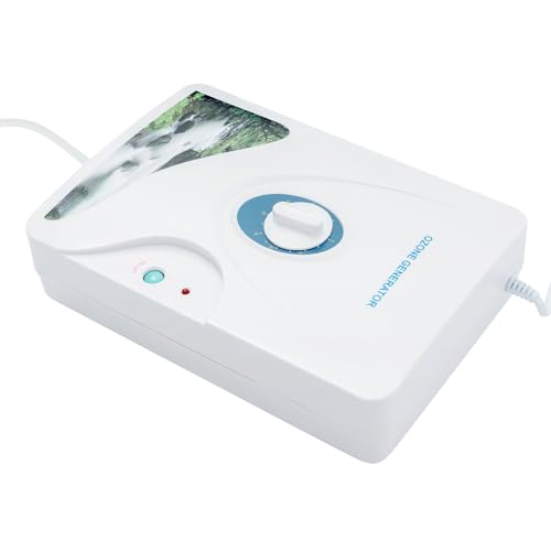 Ozongenerator 600mg/h Luftreinigung Geruchskiller Ionizer Maschine Air Purifier mit Timer Ozongerät Luftreiniger Tragbares Ozongenerator für Wasser, Luft, Waschlappen 27×19×7.5cm von Babeenoo