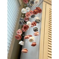 Baby-Mädchen Hängende Dekor Rosa Und Grau Blush Kristallen Perlen Baby-Mädchen Hängende Dekor Rosa Und Grau Blush Kristallen Perlen von BabeshowsMobiles