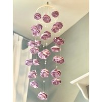 Baby Mädchen Mobile Lavendel | Farben Wählen Filzblume Kinderzimmer Garten, Hängend Perlen & Kristalle Individuell Mobi Baby Mädchen Mobile Lavendel | Farben Wählen Filzblume Kinderzimmer Garten, Hängend Perlen & Kristalle Individuell Mobi von BabeshowsMobiles