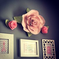 Filz Wand Blumen 3Er Set Mädchen Im Kinderzimmer | Mädchenzimmer Dekor Deko Filz Wand Blumen 3Er Set Mädchen Im Kinderzimmer | Mädchenzimmer Dekor Deko von BabeshowsMobiles