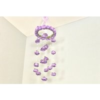 Flieder Filzblume | Rosen Und Perlen Baby Mädchen Mobile Kinderzimmer Hänge Dekor, Geschenk Für Flieder Filzblume | Rosen Und Perlen Baby Mädchen Mobile Kinderzimmer Hänge Dekor, Geschenk Für von BabeshowsMobiles