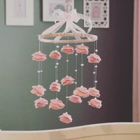 Floral Baby Mädchen Mobile Baby-Mädchen Mobile Dainty Krippe Größe | Filzblume Pink & Kristalle Filztier Rosen Mädchenzimmer Kinderzimmer Floral Baby Mädchen Mobile Baby-Mädchen Mobile Dainty Krippe Größe | Filzblume Pink & Kristalle Filztier Rosen Mädchenzimmer Kinderzimmer von BabeshowsMobiles