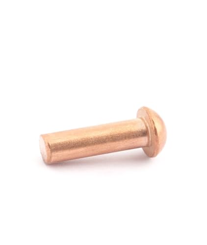 Kupfer Halbrundkopf GB867 Strike Vollniete M2/M2.5/M3/M4/M5/M6/M8 2/10/50 Stück(2 * 10-100 pieces) von Babhlora