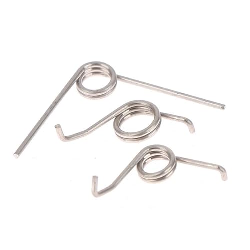 Micro Spring Edelstahl Angelrute Drop Wheel Trommelrad Feder Angelrolle Getriebe Torsionsfeder for Angelrute Spinnrad Zubehör 1St(304) von Babhlora