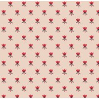 Babybett Aus Bio-Baumwolle Altrosa Geblümt, Vintage Tulpen Muster von Babiease