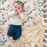 Bereit Schiff Krippe Bettwäsche-Rosa Grün Minze Kaktus Boho Spannbettlaken | Blumen Kinderzimmer Baby Bettwäsche Mini Bettlaken Babyletto von Babiease
