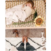 Kinderbettlaken - Regenbogen Kinderbettlaken Versandfertige/Boho Bettwäsche Neutrales von Babiease