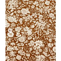 Liberty London - Mädchen Baby Bettwäsche Taupe Braun Spannbettlaken Mit Passenden Wickelauflagen in Schokobraun von Babiease