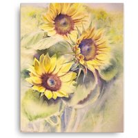 Sonnenblumen Druck Auf Leinwand Sonnenblumen Druck Auf Leinwand von BabiichukArt