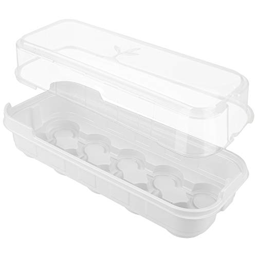 Babody 6 Stück Saatgut-Starter-Tabletts mit Abdeckhaube, Gewächshaus-Wachstabletts, Mini-Anzuchtkasten für Samenwachstum (10 Zellen pro Tablett) von Babody