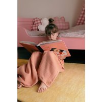 Babydecke // Pfirsich-Musselin-Decke Tagesdecke Babyzimmer Musselin von Babotipi