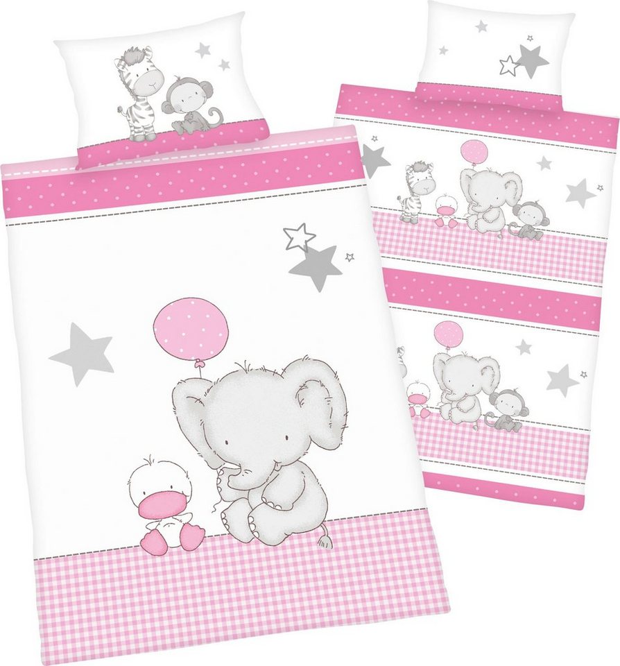 Babybettwäsche Elefant, Baby Best, Renforcé, mit niedlichem Motiv von Baby Best