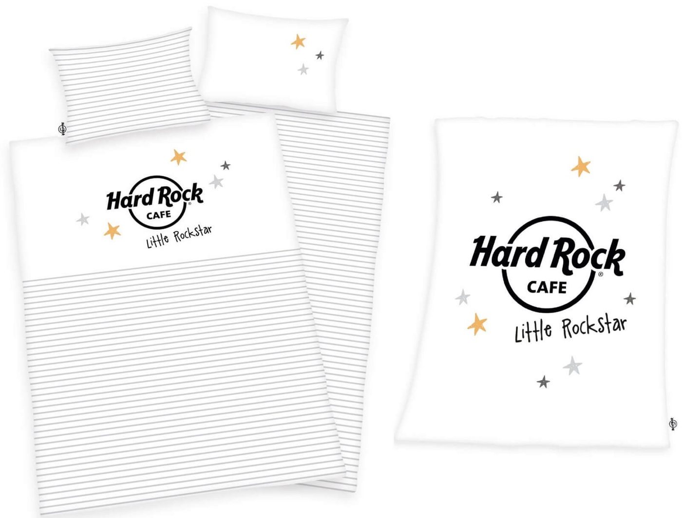 Babybettwäsche Hard Rock Café - Baby-Bettwäsche-Set & Kuschelige Decke von Herding, Baby Best, Baumwolle, 100% Baumwolle von Baby Best