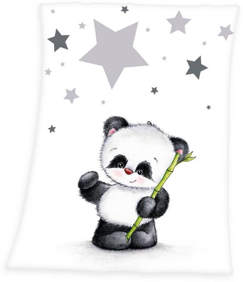 Babydecke Fynn Panda, Baby Best, mit Panda-Motiv, Kuscheldecke von Baby Best