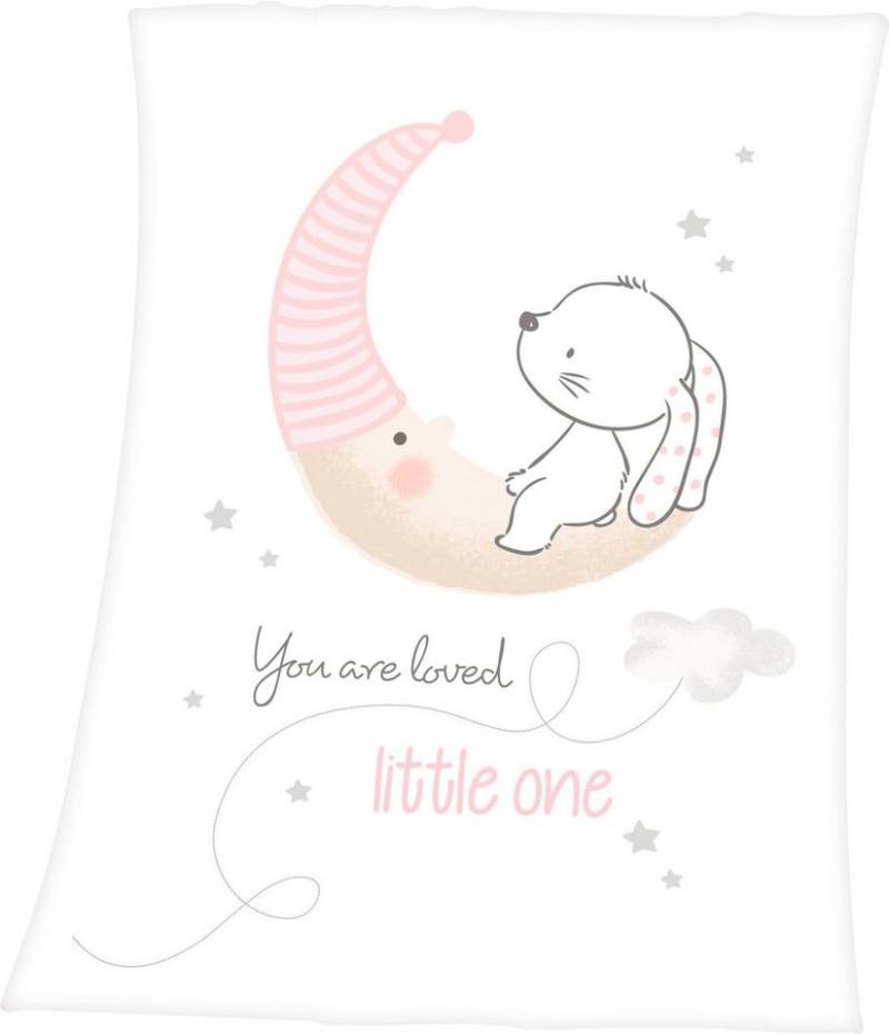 Babydecke Little Bunny, Baby Best, mit niedlichem Häschendesign, Kuscheldecke von Baby Best