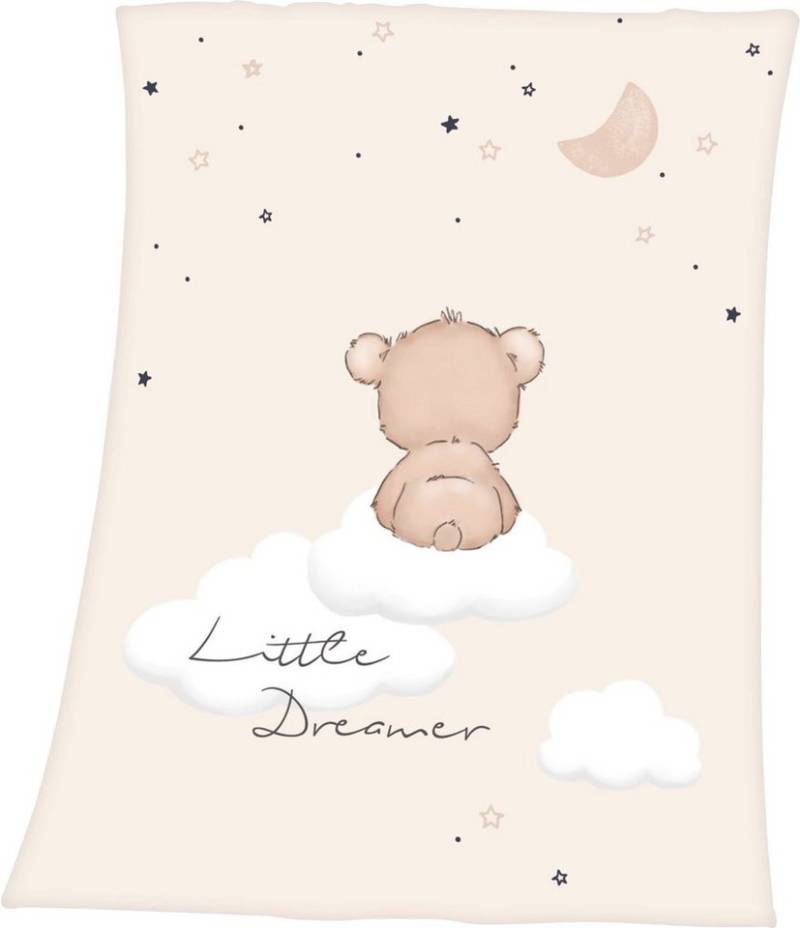 Babydecke Little Dreamer, Baby Best, mit niedlichem Teddydesign, Kuscheldecke von Baby Best