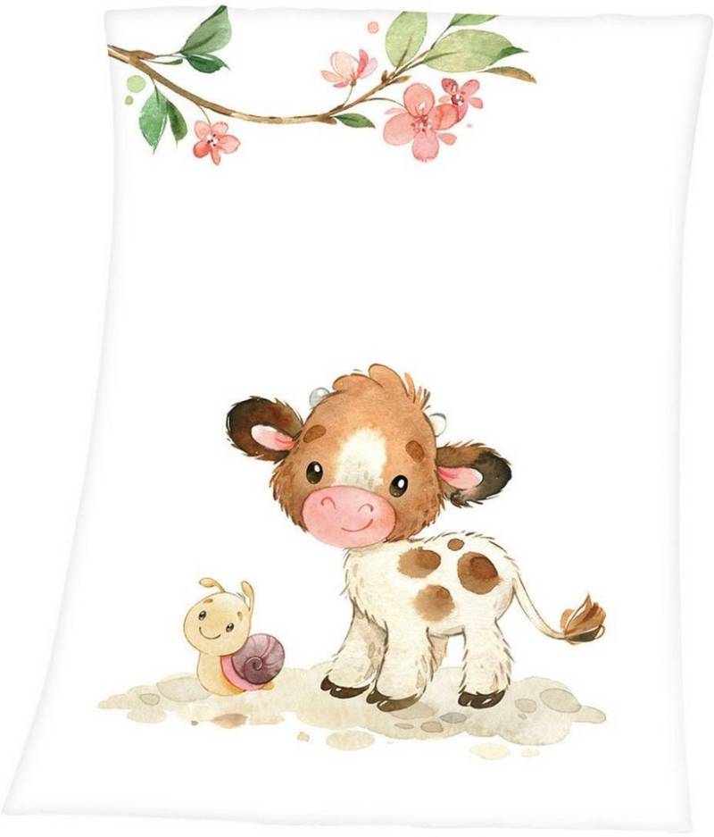 Babydecke Süsses Kälbchen, Baby Best, liebevolles Motiv von Baby Best