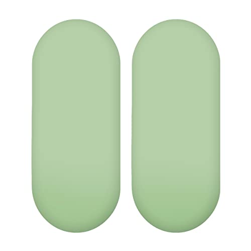 2X Jersey-Spannbettlaken für Babykörbe, oval, 100% Baumwolle (Grün) von Baby Comfort