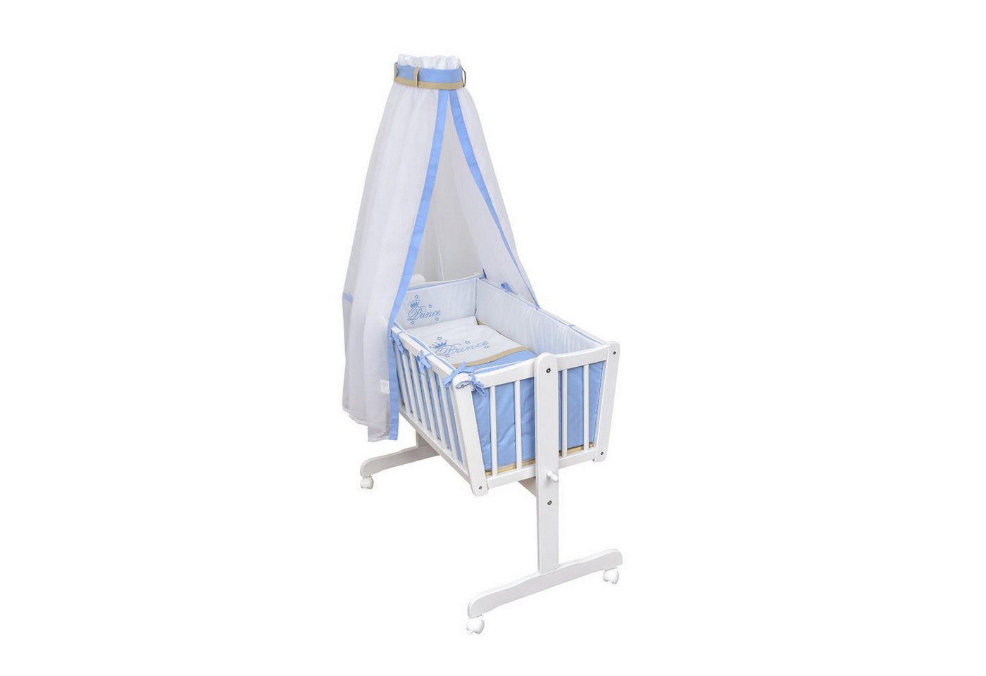 Baby-Delux Babybettwäsche Baby Wiegenset, 6 teilig, Wiegenset 6-tlg. für Babywiege 90x40 (ohne Wiege) verschiedene Designs von Baby-Delux