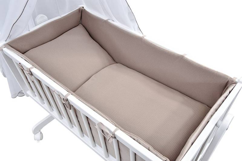 Baby-Delux Babybettwäsche Baby Wiegenset Interlock Soft, 6 teilig, Wiegenset 6-tlg. für Babywiege 90x40 (ohne Wiege) verschiedene Designs von Baby-Delux