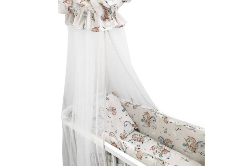 Baby-Delux Babybettwäsche Baby Wiegenset pony, 6 teilig, Wiegenset 6-tlg. für Babywiege 90x40 (ohne Wiege) verschiedene Designs von Baby-Delux