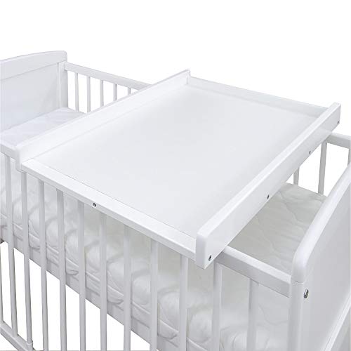 Baby Delux Wickelbrett Wickelaufsatz Wickelplatte für Babybetten 140x70 und 120x60 weiß von Baby Delux