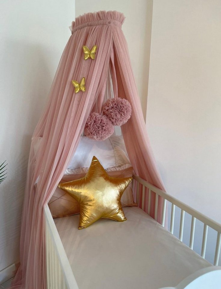 Baby Fancyroom Betthimmel Betthimmel aus 12 Meter Tüll aus 1. Klasse für Kinderbett Gitterbett, Himmel für Babybett Kinderbett von Baby Fancyroom