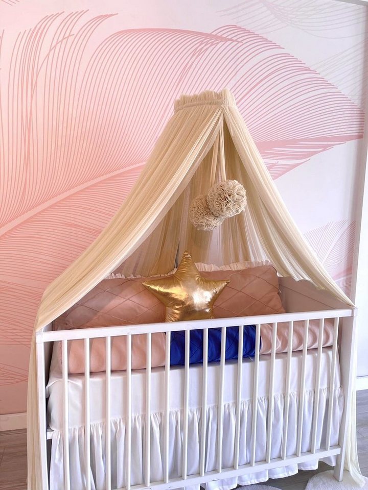 Baby Fancyroom Betthimmel Betthimmel aus 12 Meter Tüll aus 1. Klasse für Kinderbett Gitterbett, Himmel für Babybett Kinderbett von Baby Fancyroom