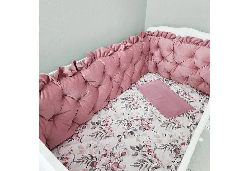 Baby Fancyroom Bettnestchen Samt Bettumrandung Nestchen Volant Kantenschutz Babybett Gitterbett, (weicher Samtstoff, hochwertig, Bettwäsche oder Bettumrandung), Premium Samt von Baby Fancyroom
