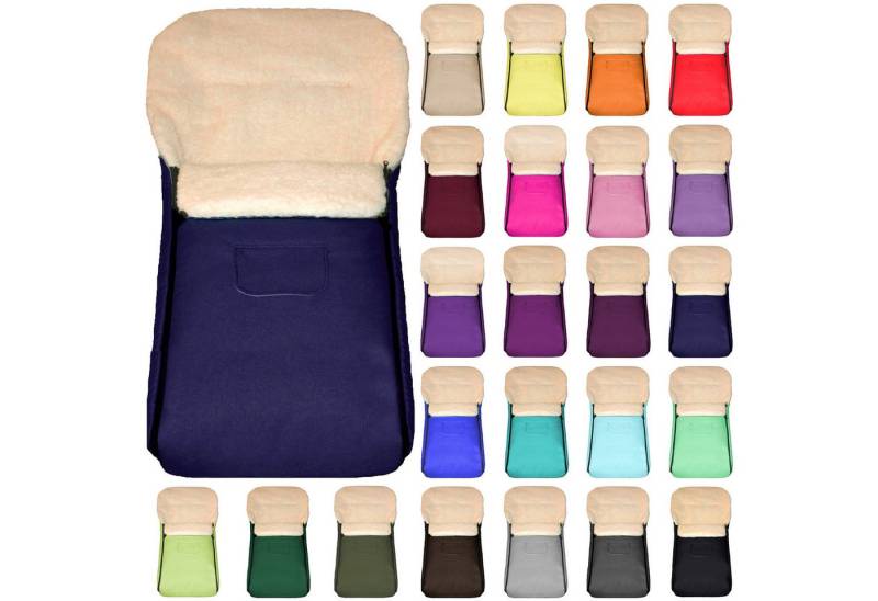 Baby-Joy Fußsack KAI XXL 120 cm Fußsack Lammwolle Winterfußsack Übergroß Lang von Baby-Joy